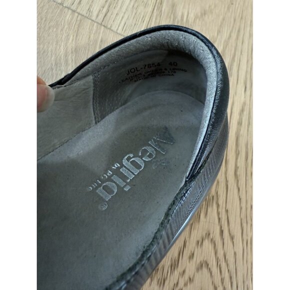 Alegria Comfort Shoes Black Gray Leather Women’s 40 9 Flats Jol Plaid Check - Picture 7 of 7